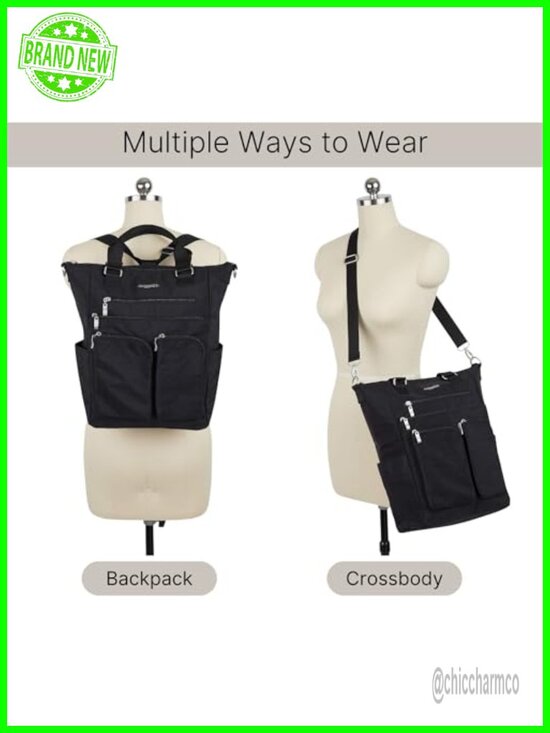 Lightweight Convertible Backpack Tote Crossbody Travel Purse Machine Washable main image 6